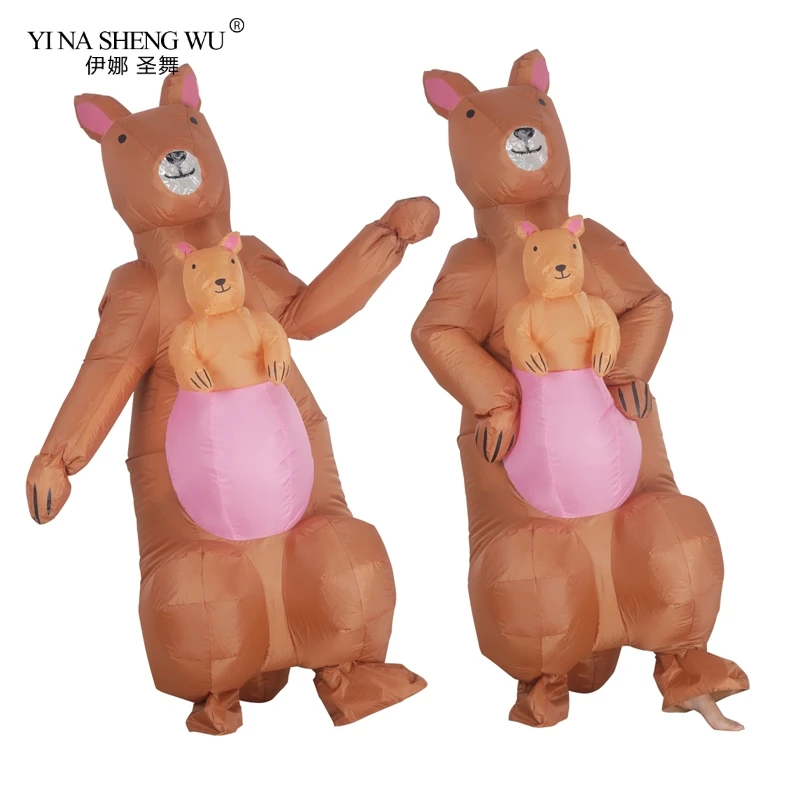 New Adult Inflatable Costume Kangaroo Carry Small Baby Halloween Animal Cosplay Disfraz Carnival Party Dress Wear For Women Man
New Adult Inflatable Costume Kangaroo Carry Small Baby Halloween Animal Cosplay Disfraz Carnival Party Dress Wear For Women Man