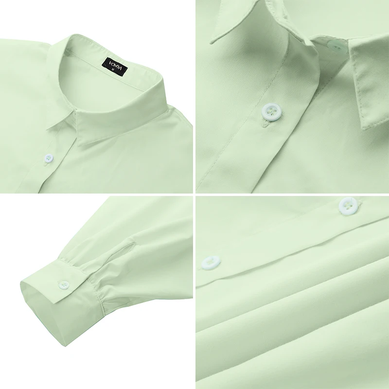 VONDA Turn Down Collar Tops Women Elegant Shirt Sexy Button Vintage Blouse Office Ladies Shirt Female Casual Long Sleeve Blusas
VONDA Turn Down Collar Tops Women Elegant Shirt Sexy Button Vintage Blouse Office Ladies Shirt Female Casual Long Sleeve Blusas