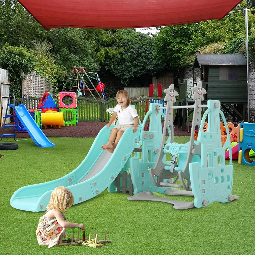 ChildrenSlide and Swing Basketball Hoop Children Indoor Playground for Kindergarten Multi-functional Slide for Children
ChildrenSlide and Swing Basketball Hoop Children Indoor Playground for Kindergarten Multi-functional Slide for Children