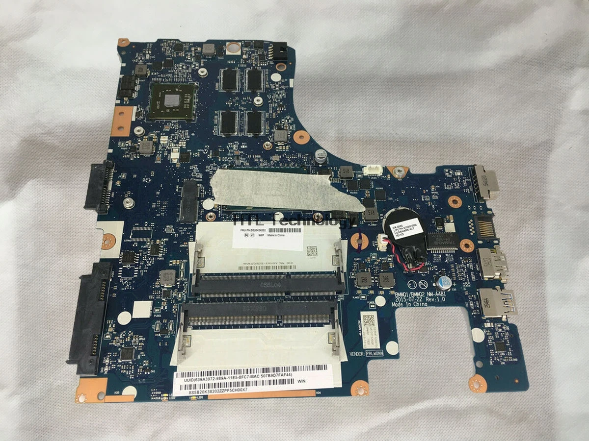 Материнская плата для ноутбука Lenovo IdeaPad 300-15ISK NM-A481 i7-6500U 2,50 ГГц Dual Core 2 Гб GPU DDR3L 100% тестирование
Материнская плата для ноутбука Lenovo IdeaPad 300-15ISK NM-A481 i7-6500U 2,50 ГГц Dual Core 2 Гб GPU DDR3L 100% тестирование
