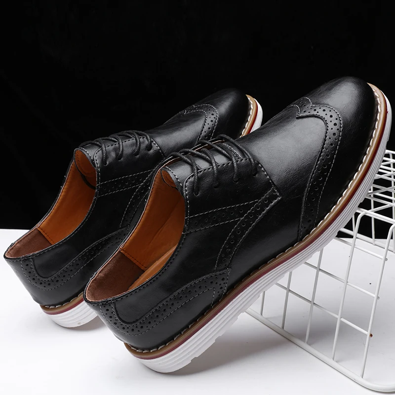 Fashion trend Men shoes breathable lace-up leather shoes casual Oxford shoes high-quality men's Locke large size men's shoes
Fashion trend Men shoes breathable lace-up leather shoes casual Oxford shoes high-quality men's Locke large size men's shoes