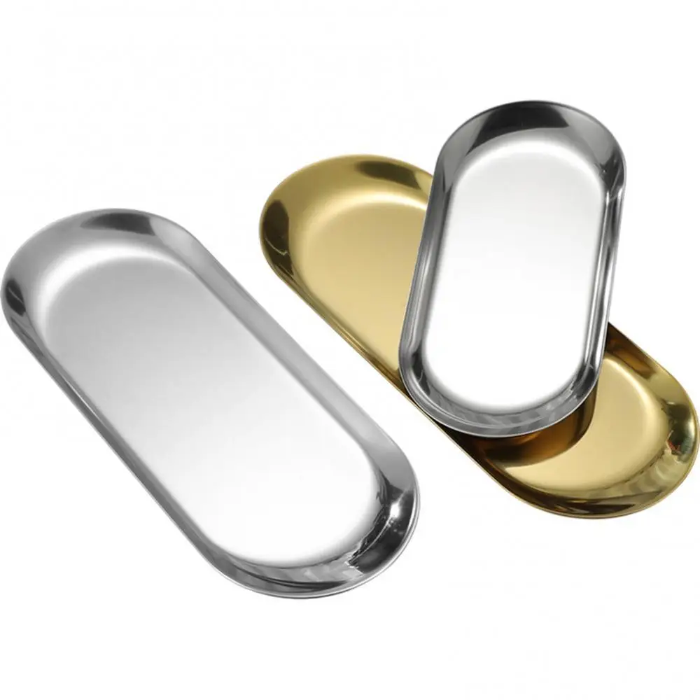 Nordic Stainless Steel Dessert Plate Fruit Tray Snack Kitchen Steak Container Sancks Display Plate Kitchen Organizer Tools
Nordic Stainless Steel Dessert Plate Fruit Tray Snack Kitchen Steak Container Sancks Display Plate Kitchen Organizer Tools