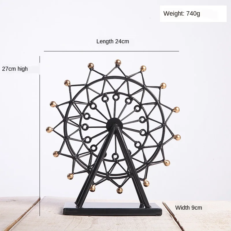 Metal Iron Art Ferris Wheel Model Ornament Home Furnishing Decor Tabletop Decoration Crafts Retro Gift for Children Adult ZH495
Metal Iron Art Ferris Wheel Model Ornament Home Furnishing Decor Tabletop Decoration Crafts Retro Gift for Children Adult ZH495