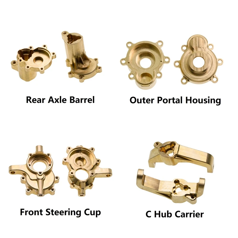 Brass Front Steering Cup Rear Axle Barrel C Hub Carrier for Redcat GEN8 RC Crawler Car Parts
Brass Front Steering Cup Rear Axle Barrel C Hub Carrier for Redcat GEN8 RC Crawler Car Parts