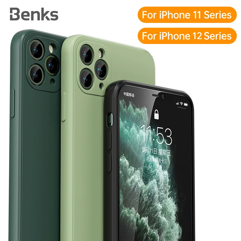 Benks для iPhone 11/12 серии Mini Pro Max матовый куб квадратный край мягкая накладка из жидкого силикона с «конфетной оболочкой» силиконовый ударопрочн...
Benks для iPhone 11/12 серии Mini Pro Max матовый куб квадратный край мягкая накладка из жидкого силикона с «конфетной оболочкой» силиконовый ударопрочн...