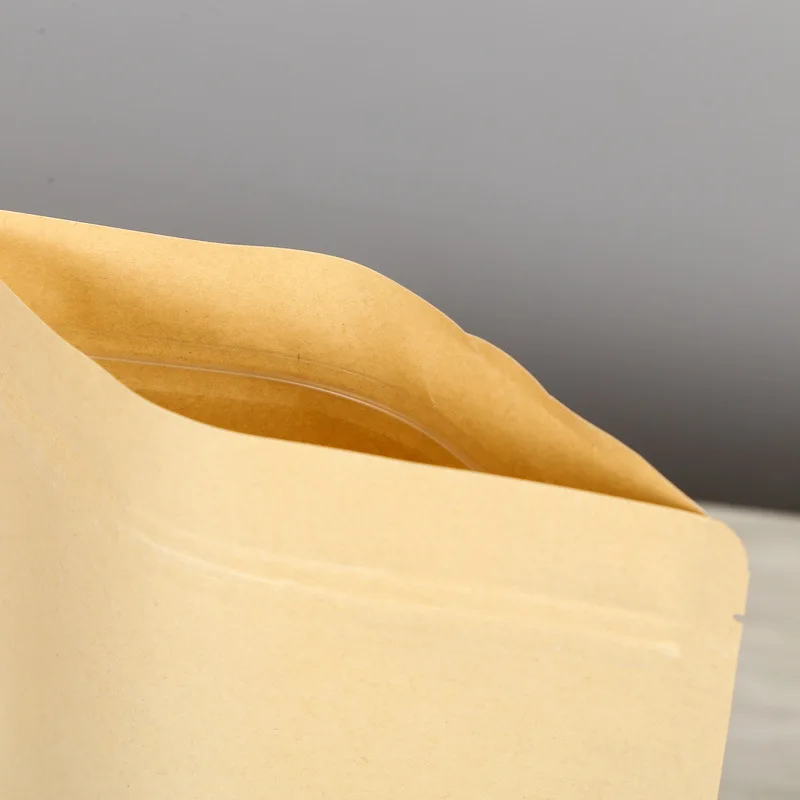 100pcs Standup kraft paper bag with matt window and zipper for food, paper ziplock bag
100pcs Standup kraft paper bag with matt window and zipper for food, paper ziplock bag