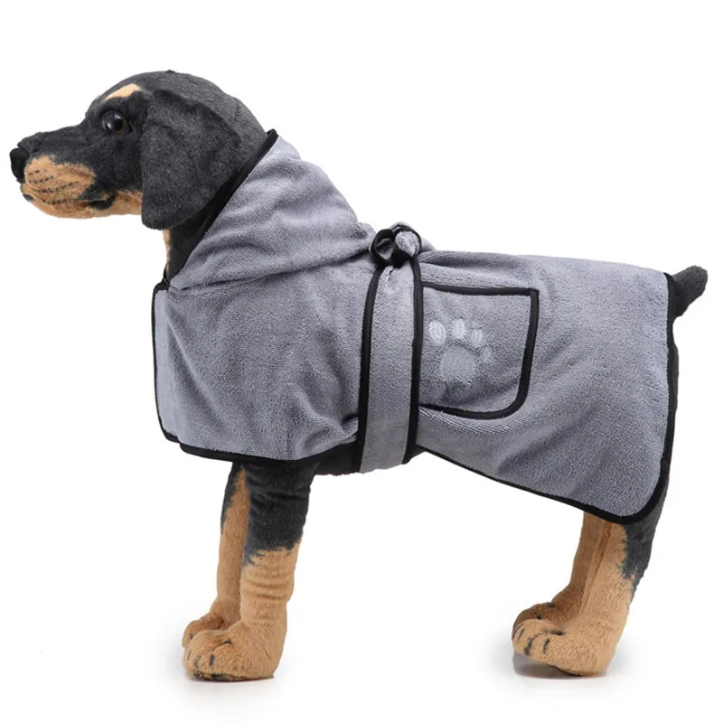 Pet Dog Towels Bathrobe Soft Quickly Absorbing Water Fiber Pet Drying Towel Robe With Hat Grooming Dog Clothes Pet Bathrobe
Pet Dog Towels Bathrobe Soft Quickly Absorbing Water Fiber Pet Drying Towel Robe With Hat Grooming Dog Clothes Pet Bathrobe