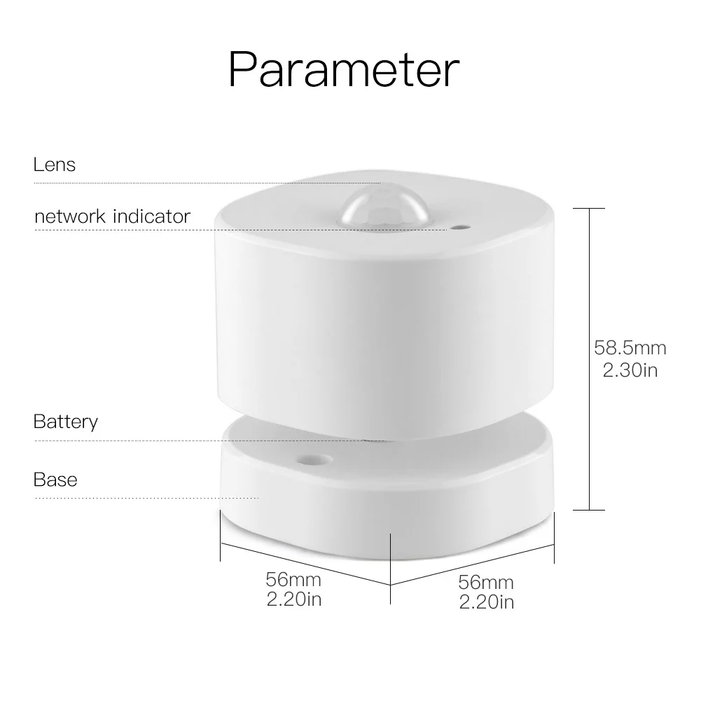 Tuya Smart Life ZigBee Wireless Human Motion Sensor APP Control PIR Detector Home Security Burglar Alarm System Accessories
Tuya Smart Life ZigBee Wireless Human Motion Sensor APP Control PIR Detector Home Security Burglar Alarm System Accessories