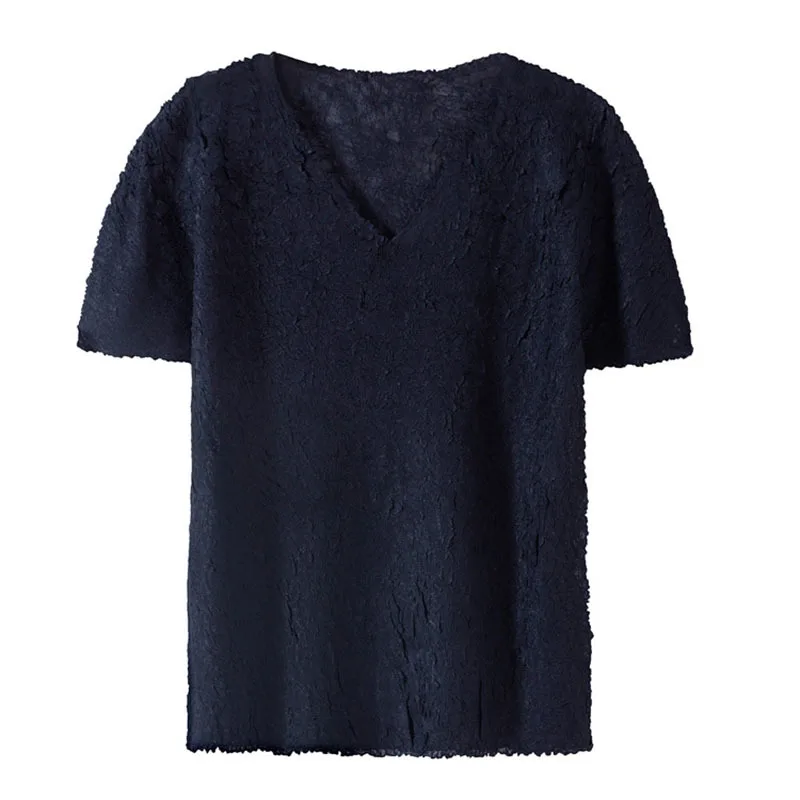 LANMREM V-neck T-shirt Large Fashion Versatile Bottom Coat Casual Pleated Women's Summer 2021 New Arrival 2Z0006
LANMREM V-neck T-shirt Large Fashion Versatile Bottom Coat Casual Pleated Women's Summer 2021 New Arrival 2Z0006