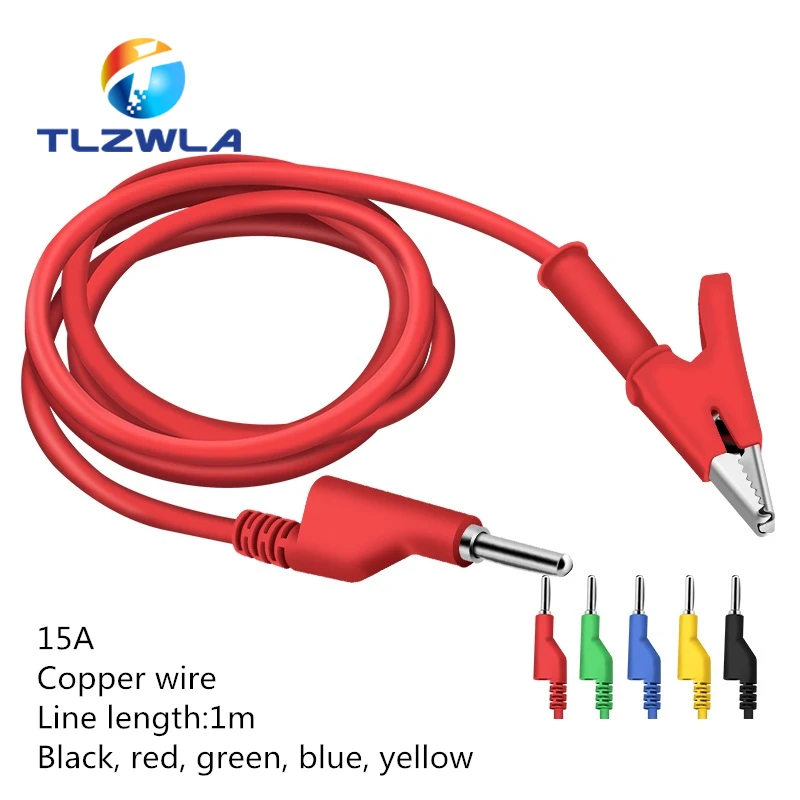 1PCS Power Test Line High Pressure Power Clamp Multimeter Plug Banana Plug Conductor Alligator Clip Pure Copper With The Line
1PCS Power Test Line High Pressure Power Clamp Multimeter Plug Banana Plug Conductor Alligator Clip Pure Copper With The Line