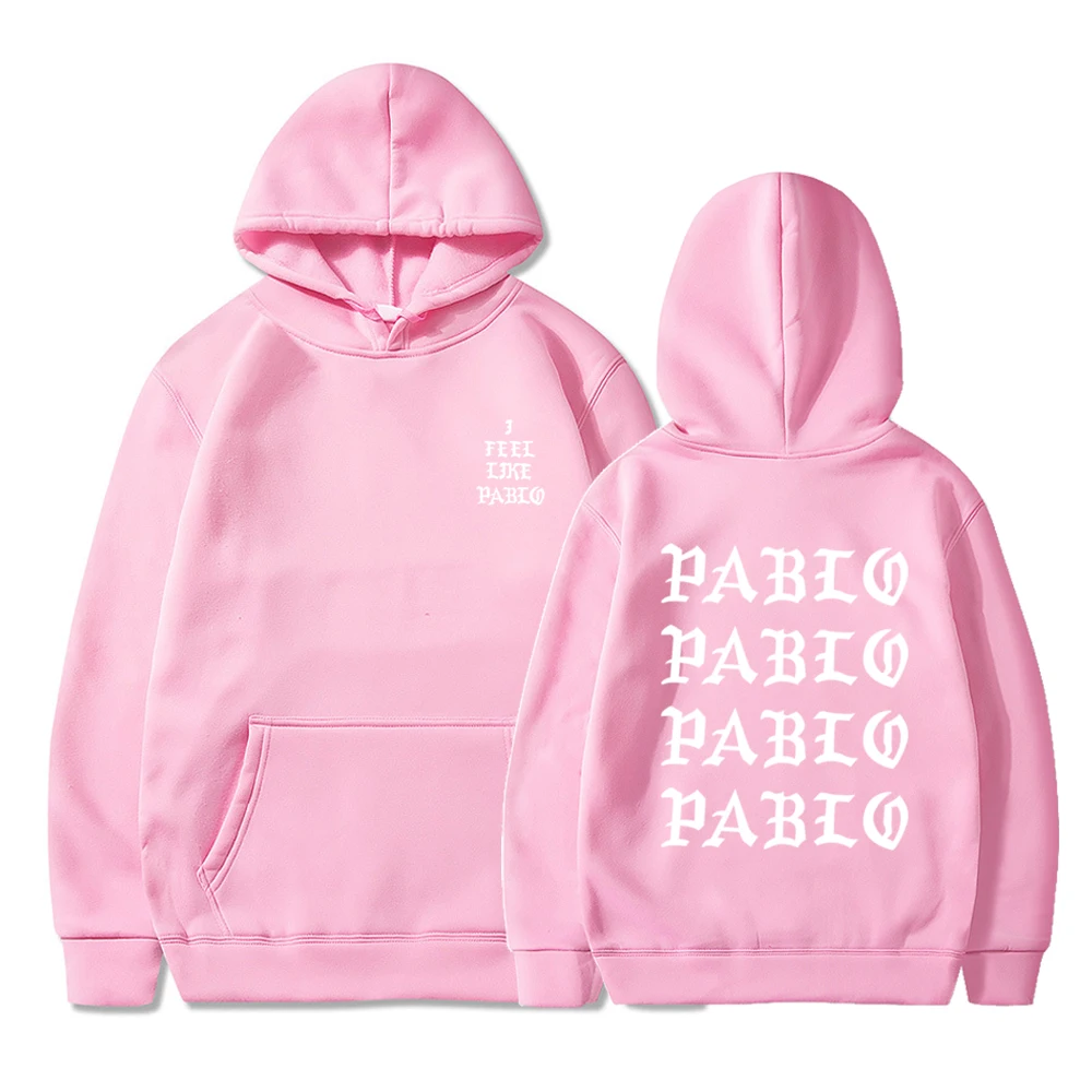 Новинка 2020 мужская толстовка с длинным рукавом свитшот надписью I Feel Like Paul Kanye West