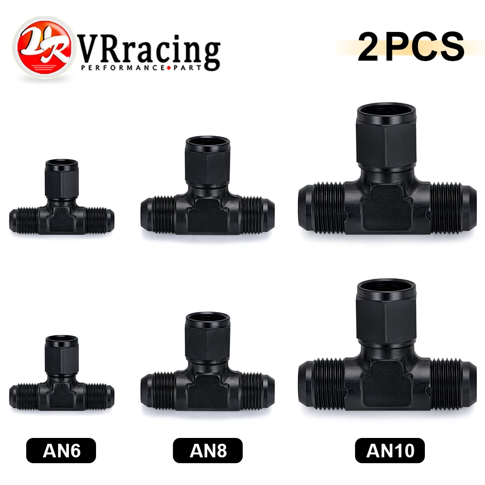Aluminum Flare Tee Fitting AN6 AN8 AN10 Female To Male Tee On Side Thread Fitting Adapter Black 2 Pack
Aluminum Flare Tee Fitting AN6 AN8 AN10 Female To Male Tee On Side Thread Fitting Adapter Black 2 Pack