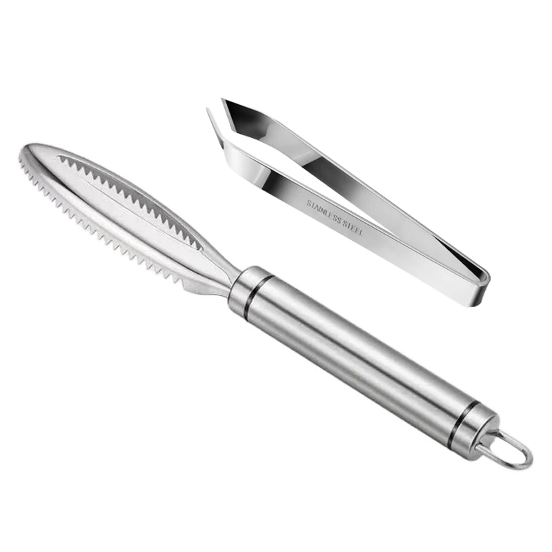 304 Stainless Steel Descaling Planing and Scraping Fish Scales Household Kitchen Quick Fish Skin Removal Tool 
304 Stainless Steel Descaling Planing and Scraping Fish Scales Household Kitchen Quick Fish Skin Removal Tool