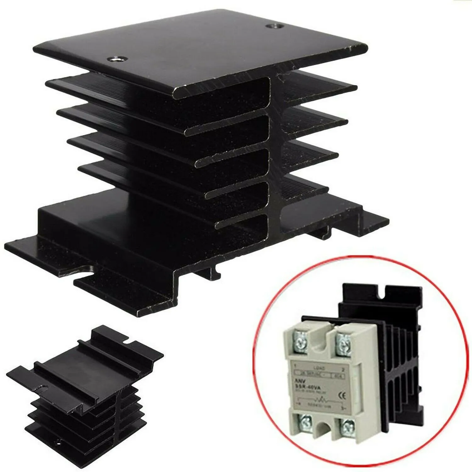 Aluminum Heat Sink SSR Dissipation For Single Phase Solid State Relay 10A-40A White High Frequency Fire-resistant/flame Retardan
Aluminum Heat Sink SSR Dissipation For Single Phase Solid State Relay 10A-40A White High Frequency Fire-resistant/flame Retardan