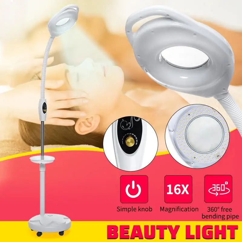 16x LED Wheel Moving Magnifier Lamp Makeup Tattoo Loupe Cold Magnifying Light Glass Facial Light Skincare Nail Beauty Tool
16x LED Wheel Moving Magnifier Lamp Makeup Tattoo Loupe Cold Magnifying Light Glass Facial Light Skincare Nail Beauty Tool