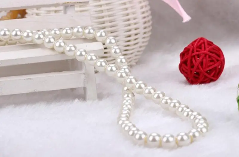 Faux Pearl Beads Necklace Summer Spring Women Party Jewelry 42cm Hot Fashion Elegant Imitation Pearl Choker White Necklace
Faux Pearl Beads Necklace Summer Spring Women Party Jewelry 42cm Hot Fashion Elegant Imitation Pearl Choker White Necklace