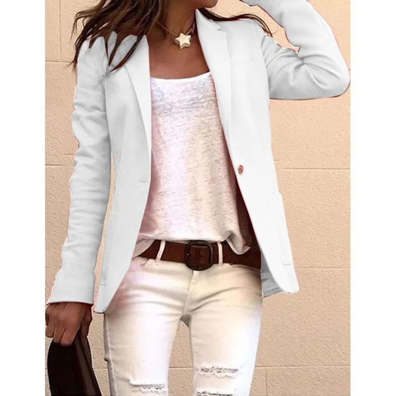2021 candy color long-sleeved small suit suit commuter slim slimming jacket women blazer women
2021 candy color long-sleeved small suit suit commuter slim slimming jacket women blazer women