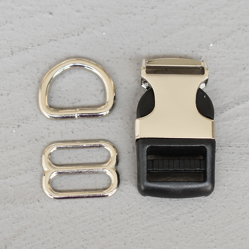 1 Set 20mm Metal Hardware D Ring Belt Straps Piastic Side Release Buckle Curved Bracelet Dog Collar Accessories 3s8
1 Set 20mm Metal Hardware D Ring Belt Straps Piastic Side Release Buckle Curved Bracelet Dog Collar Accessories 3s8
