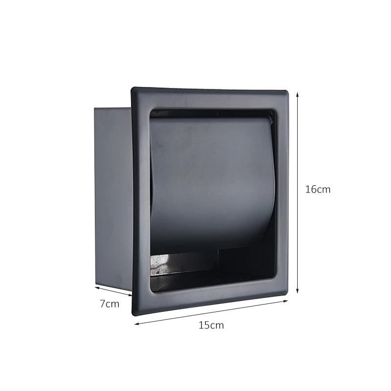 Vidric matte black chrome toilet paper holder stainless steel 304 roll paper box porta papel higienico roll paper tissue box FR
Vidric matte black chrome toilet paper holder stainless steel 304 roll paper box porta papel higienico roll paper tissue box FR