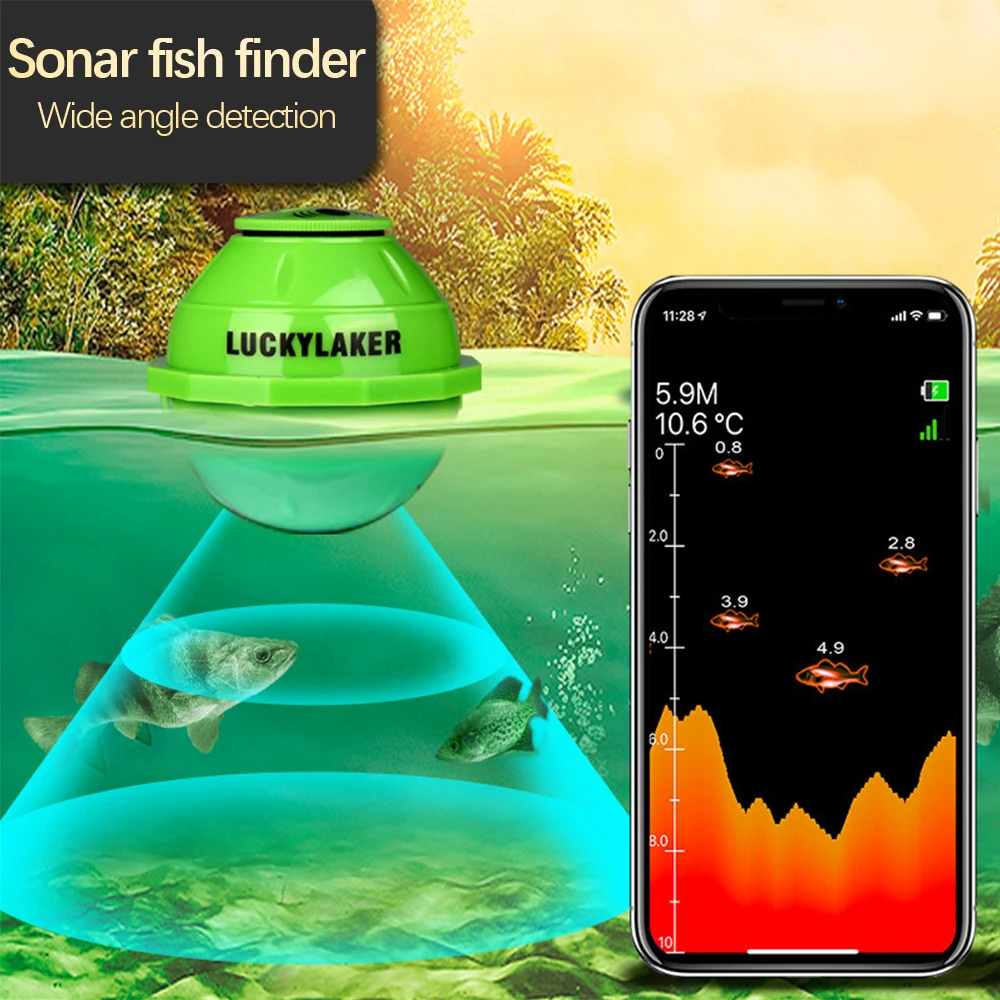 Lucky FF916 Sonar Wireless WiFi Fish Finder For IOS Android 50M/130ft Depth Echo Sounder Detect Sea Lake Boat Fishing Finder
Lucky FF916 Sonar Wireless WiFi Fish Finder For IOS Android 50M/130ft Depth Echo Sounder Detect Sea Lake Boat Fishing Finder