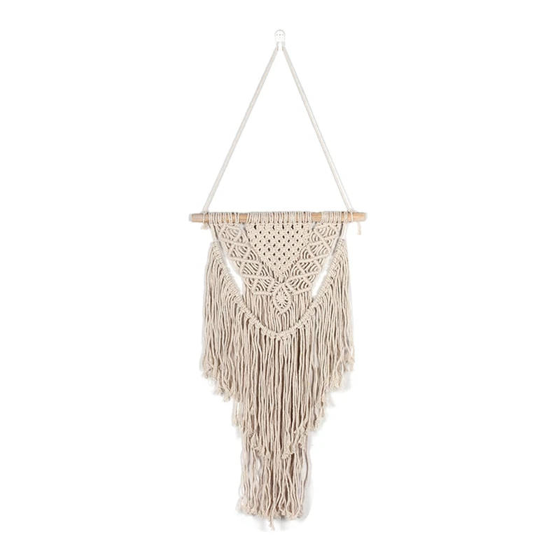 Macrame Wall Hanging Hand Woven Art Macrame Tapestry with Tassel - Creativity Boho Wedding Home Backdrop Decoration
Macrame Wall Hanging Hand Woven Art Macrame Tapestry with Tassel - Creativity Boho Wedding Home Backdrop Decoration