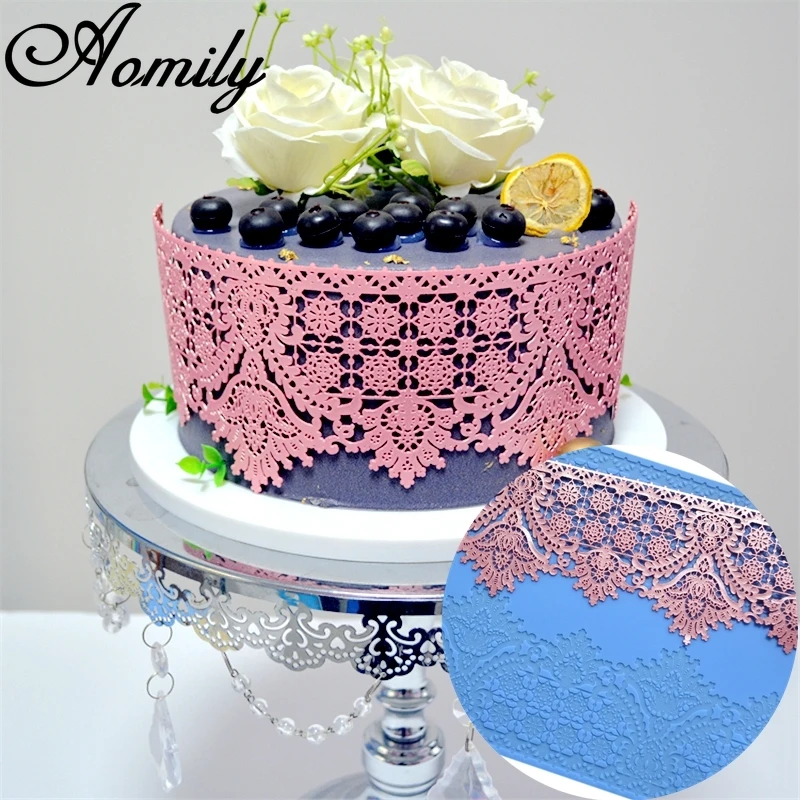 Aomily Double Lace Flower Pendant Shape Silicone Mold Wedding Cake Border Decoration Fondant Cake Surround Food Grade Baking Mat
Aomily Double Lace Flower Pendant Shape Silicone Mold Wedding Cake Border Decoration Fondant Cake Surround Food Grade Baking Mat