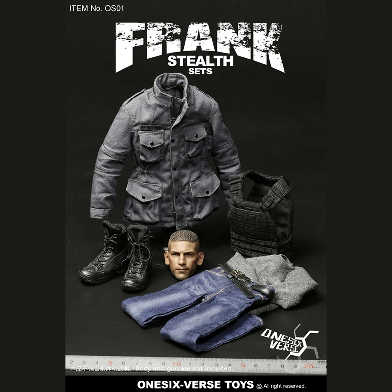 In Stock 1/6 Scale Male Fgure Accessory OS01 Frank Head & Clothes Suit Set Model for 12'' Action Figure Body
In Stock 1/6 Scale Male Fgure Accessory OS01 Frank Head & Clothes Suit Set Model for 12'' Action Figure Body