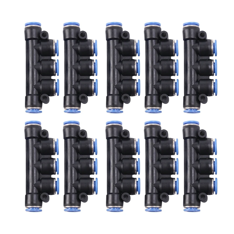 10PCS Pk-8Mm Pneumatic Five-Way Hose Connector, Quick Plug Connector, Push In Type, Suitable For Air / Water Pipe
10PCS Pk-8Mm Pneumatic Five-Way Hose Connector, Quick Plug Connector, Push In Type, Suitable For Air / Water Pipe