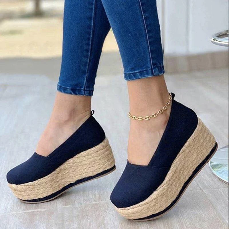 Women Flat Platform Vulcanized Shoes Canvas Hemp Bottom Ladies Shoes Women Slip-On Casual Footwear 2021 Female Autumn New
Women Flat Platform Vulcanized Shoes Canvas Hemp Bottom Ladies Shoes Women Slip-On Casual Footwear 2021 Female Autumn New