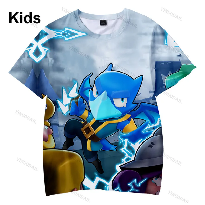 Jessie and Star, Crow Shooter Kids T-shirt Leon Shooting Game Spike 3D Shirt Tops Boys Girls Cartoon Tops Baby Clothes
Jessie and Star, Crow Shooter Kids T-shirt Leon Shooting Game Spike 3D Shirt Tops Boys Girls Cartoon Tops Baby Clothes