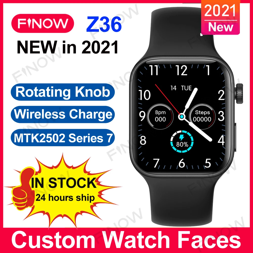 Z36 Series 7 Smartwatch 2021 IWO Wireless Charger 1.7" DIY Face MTK2502 Rotate Button relogio Men Smart Watch PK W37 Pro M36plus
Z36 Series 7 Smartwatch 2021 IWO Wireless Charger 1.7" DIY Face MTK2502 Rotate Button relogio Men Smart Watch PK W37 Pro M36plus