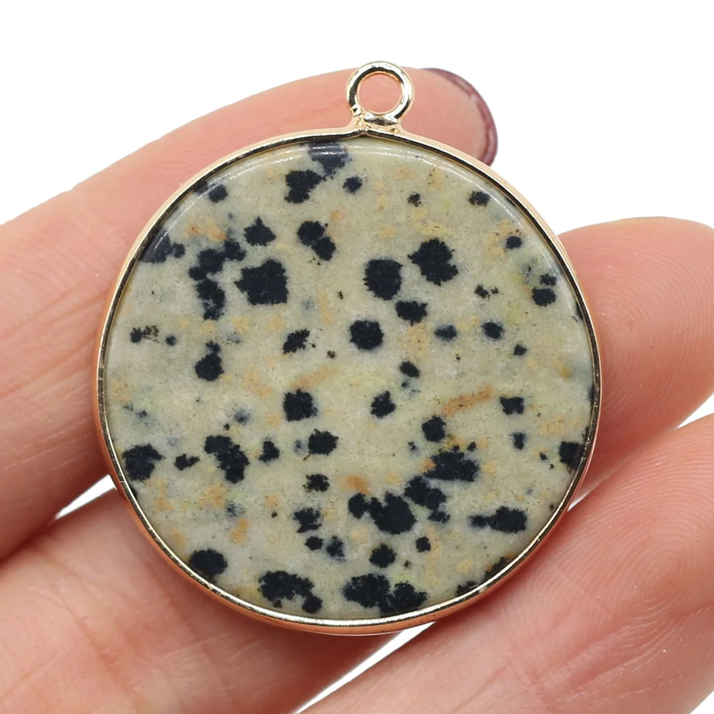 Natural Stone Gem Round Damation Jasper Pendant Handmade Crafts DIY Necklace Bracelet Earrings Jewelry Accessories Gift Making
Natural Stone Gem Round Damation Jasper Pendant Handmade Crafts DIY Necklace Bracelet Earrings Jewelry Accessories Gift Making