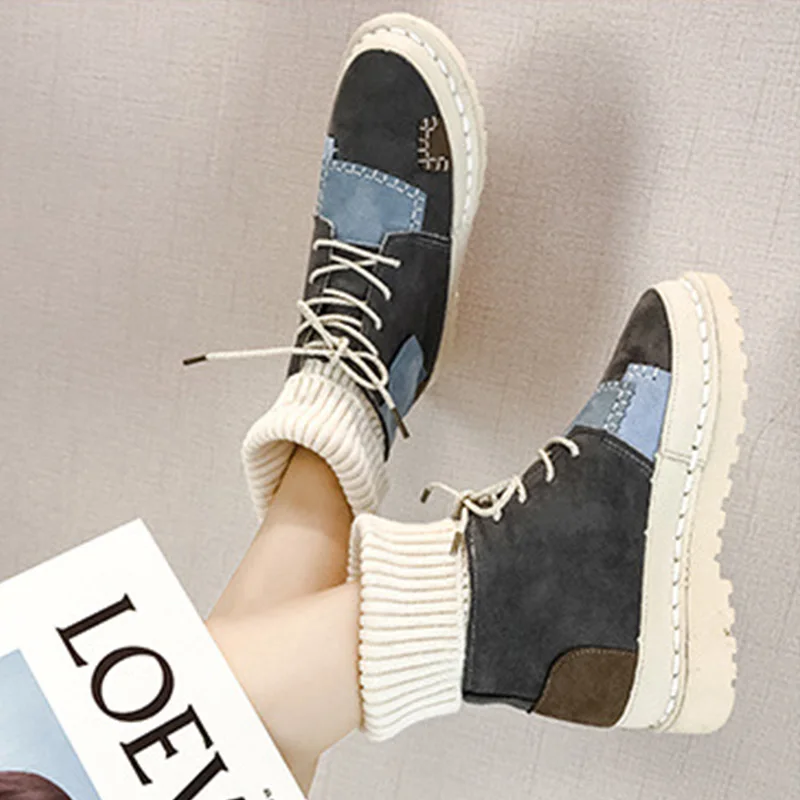 Женские ботинки, зима 2022, новые высокие ботинки-мартинсы, ботинки-носки, бархатная теплая Нескользящая хлопковая обувь, женские ботинки Botas ...
Женские ботинки, зима 2022, новые высокие ботинки-мартинсы, ботинки-носки, бархатная теплая Нескользящая хлопковая обувь, женские ботинки Botas ...