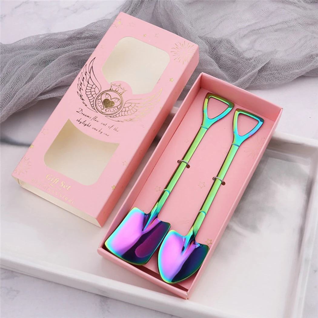2Pcs Ice Cream Coffee Shovel Shape Tea Spoon Afternoon Dessert Fruit Gif Boxed Creative Spoon Tea-spoon Tableware Hot Sale
2Pcs Ice Cream Coffee Shovel Shape Tea Spoon Afternoon Dessert Fruit Gif Boxed Creative Spoon Tea-spoon Tableware Hot Sale