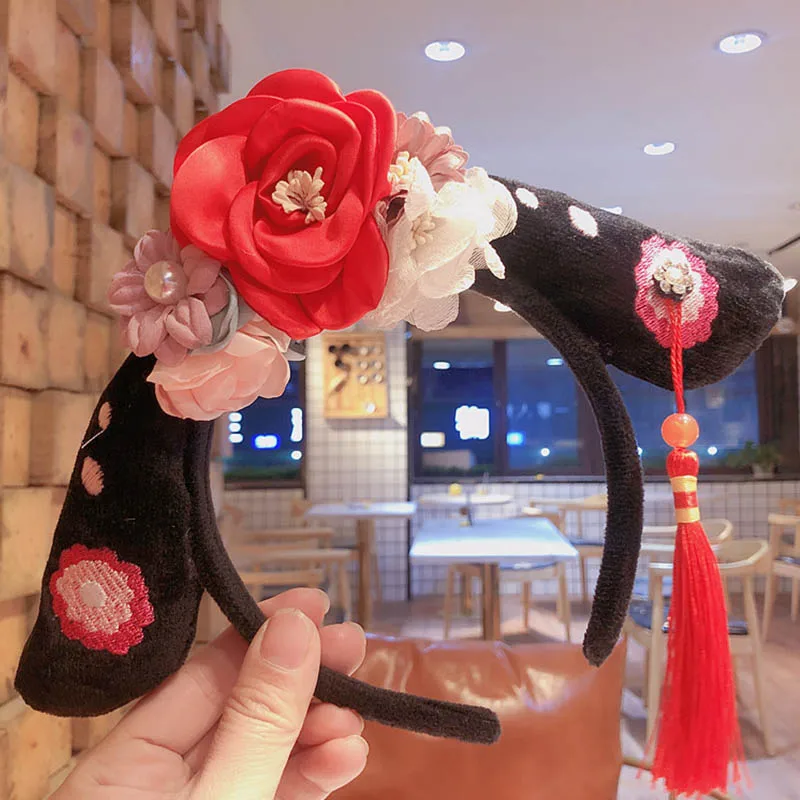 Children's Headband New Year's Chinese Style Flower Tassel Lattice Hair Ornament Children's Hair Hoop Tang Suit Headband
Children's Headband New Year's Chinese Style Flower Tassel Lattice Hair Ornament Children's Hair Hoop Tang Suit Headband