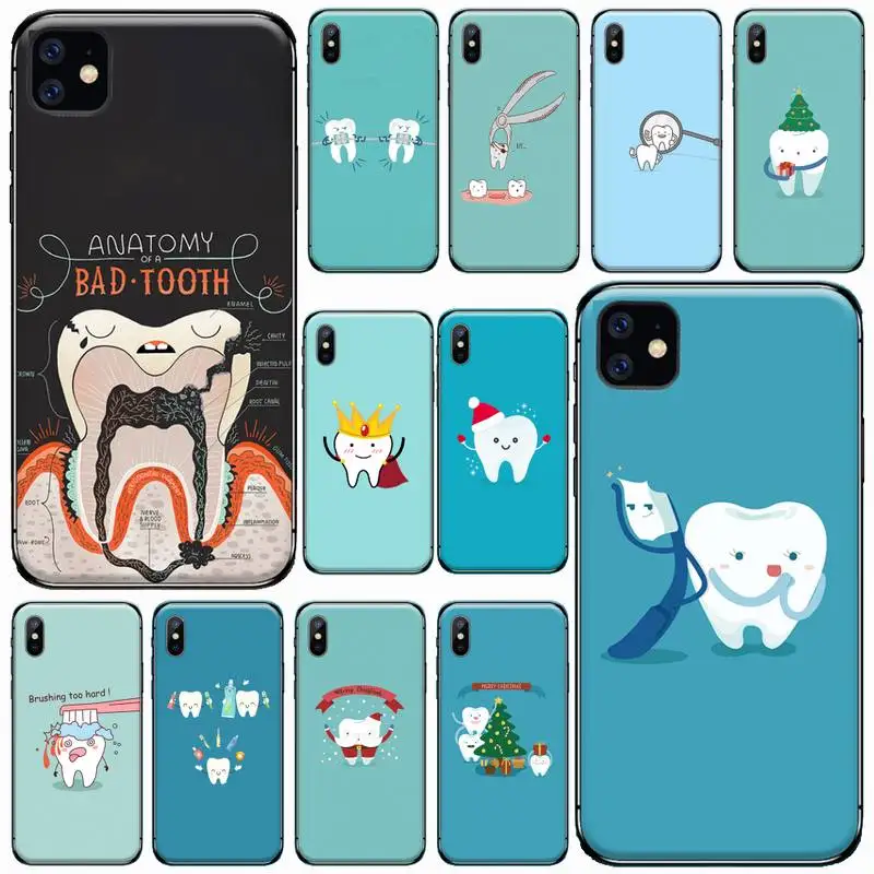 Wisdom Teeth Dentist Tooth Phone Case for iPhone 11 12 pro XS MAX 8 7 6 6S Plus X 5S SE 2020 XR Soft silicone cover shell funda
Wisdom Teeth Dentist Tooth Phone Case for iPhone 11 12 pro XS MAX 8 7 6 6S Plus X 5S SE 2020 XR Soft silicone cover shell funda