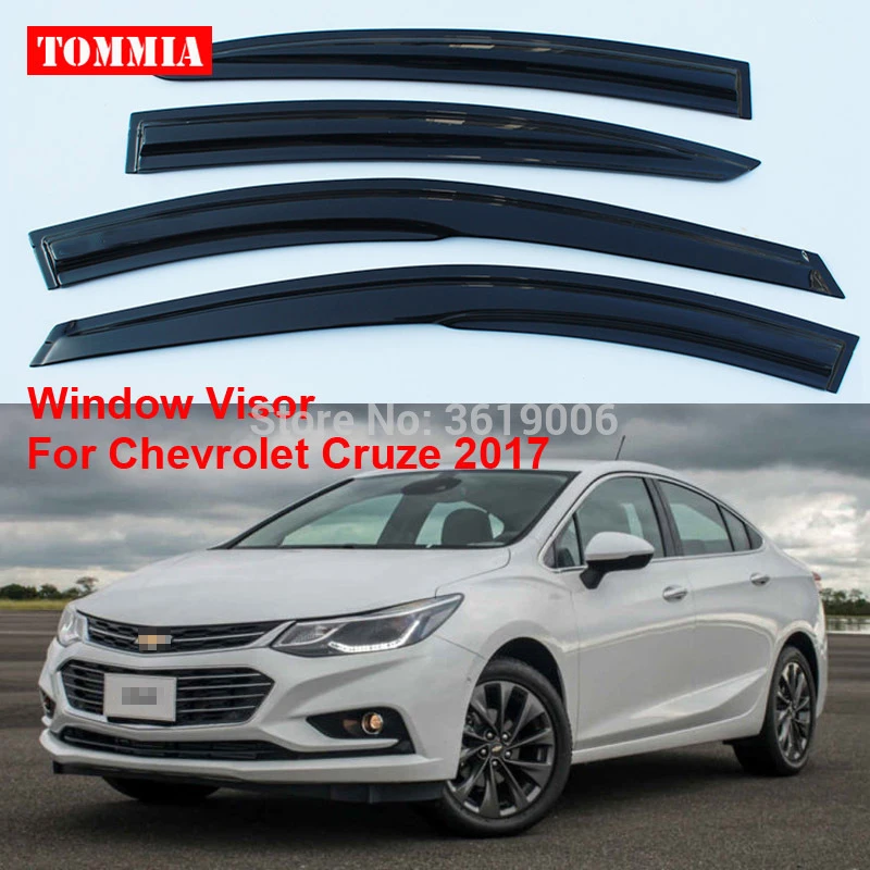 tommia Fit For Chevrolet Cruze 2017 4pcs Window Visor Shade Vent Wind Rain Deflector Guards Cover
tommia Fit For Chevrolet Cruze 2017 4pcs Window Visor Shade Vent Wind Rain Deflector Guards Cover
