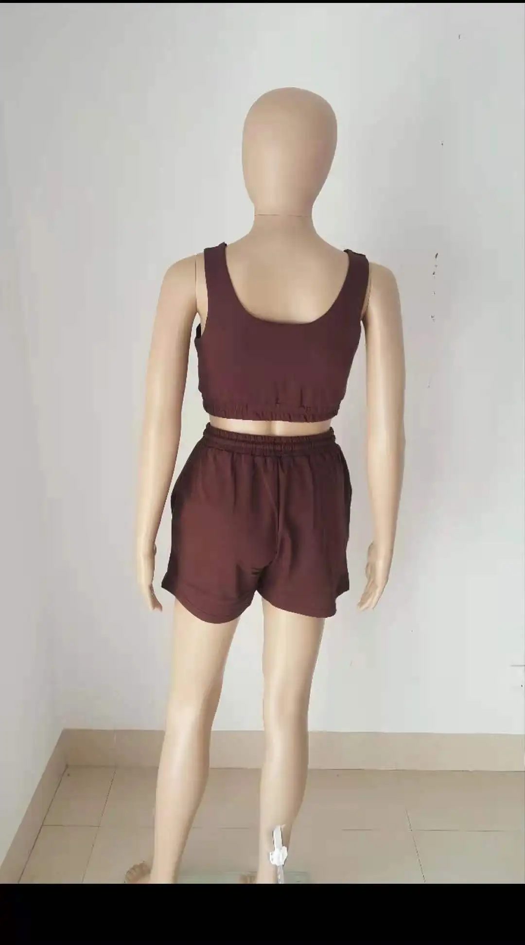 N-K-LOGOSolid Gym Fitness Casual Yoga Tracksuit Sleeveless Tank Crop Top Drawstring Shorts Suit Outdoor Sporty Jogging Sportswea
N-K-LOGOSolid Gym Fitness Casual Yoga Tracksuit Sleeveless Tank Crop Top Drawstring Shorts Suit Outdoor Sporty Jogging Sportswea
