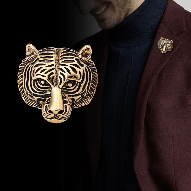New Animal Tiger Brooch Pins Luxury Man Vintage Jewelry Brooches For Male Suit Pin Badg Party Gifts Fashion Badges For Clothes
New Animal Tiger Brooch Pins Luxury Man Vintage Jewelry Brooches For Male Suit Pin Badg Party Gifts Fashion Badges For Clothes