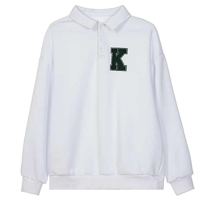 XUXI Half Open Polo Neck Loose Casual Sweater Women Autumn 2021 Plush Letter Printed Student Top E3479
XUXI Half Open Polo Neck Loose Casual Sweater Women Autumn 2021 Plush Letter Printed Student Top E3479