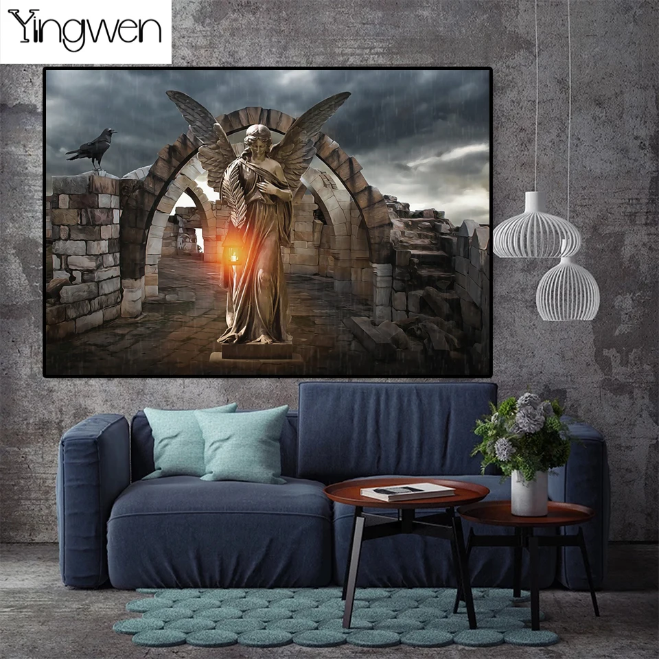 5D Diy Diamond Painting Gothic Angel Ruin Diamond Embroidery Full Square Round Drill Cross Stitch Mosaic Rhinestone Home Decor
5D Diy Diamond Painting Gothic Angel Ruin Diamond Embroidery Full Square Round Drill Cross Stitch Mosaic Rhinestone Home Decor