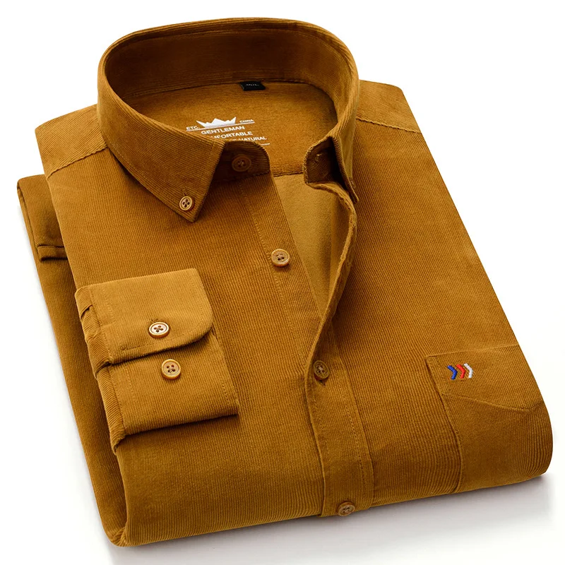 100% Cotton Corduroy Shirt men casual shirts Soft leisure solid regular fit long sleeved Man's Shirt Oversized Clothes
100% Cotton Corduroy Shirt men casual shirts Soft leisure solid regular fit long sleeved Man's Shirt Oversized Clothes