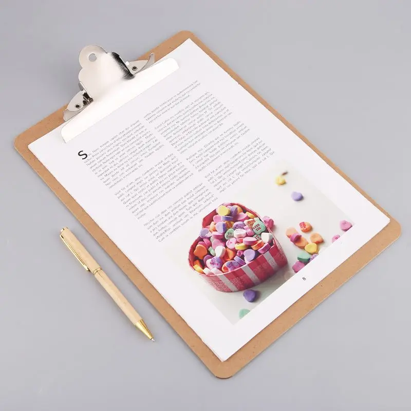 Portable A4/A5 Wooden Writing Clip Board File Hardboard with Batterfly Clip for Office School Stationery Supplies 
Portable A4/A5 Wooden Writing Clip Board File Hardboard with Batterfly Clip for Office School Stationery Supplies