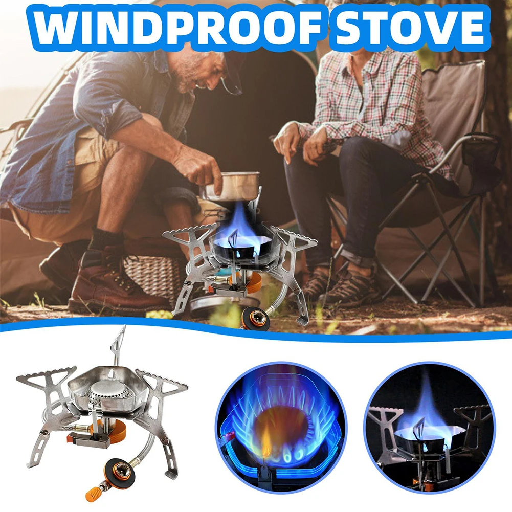 Portable Camping Stove Burner 3500W Outdoor Gas Burner Folding Ultralight Windproof Backpacking Butane Stove For Outdoor Hiking
Portable Camping Stove Burner 3500W Outdoor Gas Burner Folding Ultralight Windproof Backpacking Butane Stove For Outdoor Hiking