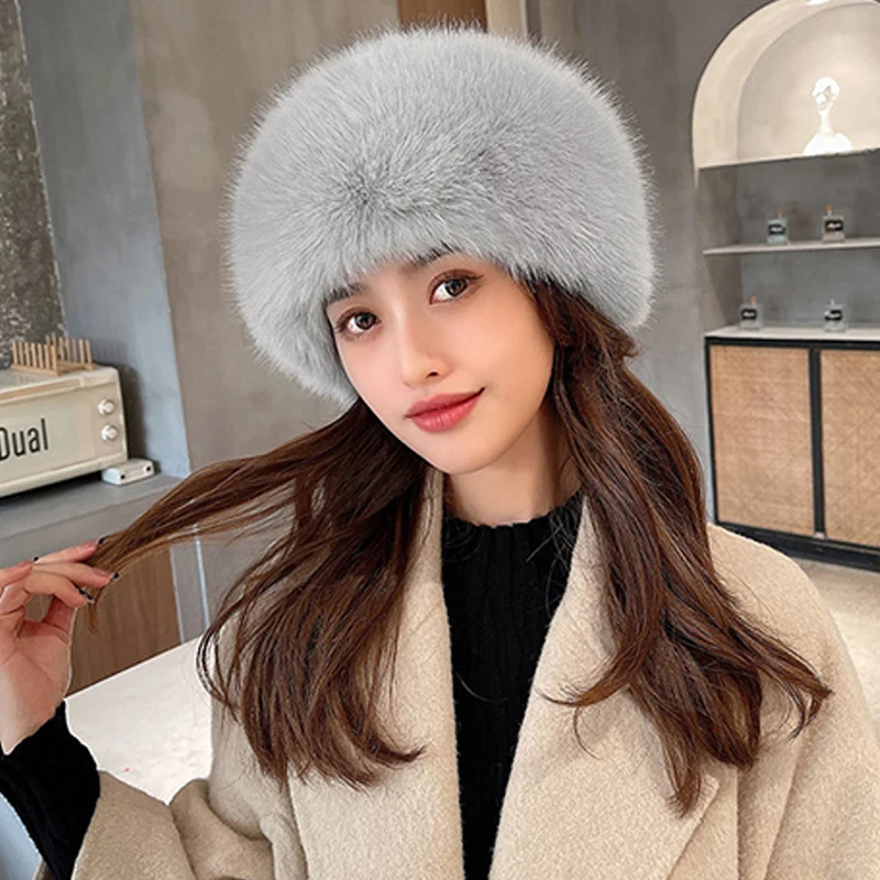 Elegent Winter Women Faux Fur Fashion Thick Fluffy Empty Top Russian Cap Warm Hat Autumn Earwarmer Outdoor Ski Hats
Elegent Winter Women Faux Fur Fashion Thick Fluffy Empty Top Russian Cap Warm Hat Autumn Earwarmer Outdoor Ski Hats