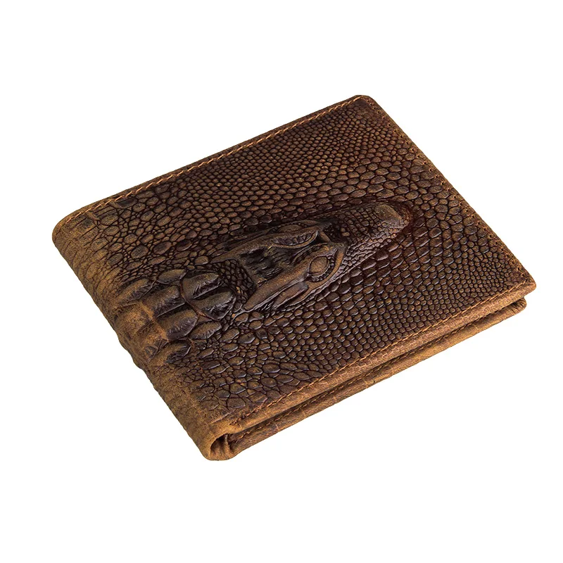 Crocodile Pattern Men Mini Wallet Vintage Crazy Horse Leather Short Male Purse Credit ID Banknote Holder
Crocodile Pattern Men Mini Wallet Vintage Crazy Horse Leather Short Male Purse Credit ID Banknote Holder