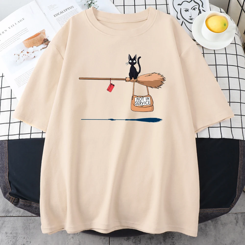 100% Cotton Cute Cat Not In Service Comics Printing Women Softs Soft Fashion Crewneck Vintage Loose T Shirts Couple
100% Cotton Cute Cat Not In Service Comics Printing Women Softs Soft Fashion Crewneck Vintage Loose T Shirts Couple