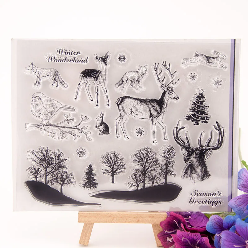 2021 Forest Animal Stamps Scrapbook Paper Craft Scrapbooking Transparent Clear Rubber Stamp Handmade Decoration Gifts Kids Fun
2021 Forest Animal Stamps Scrapbook Paper Craft Scrapbooking Transparent Clear Rubber Stamp Handmade Decoration Gifts Kids Fun