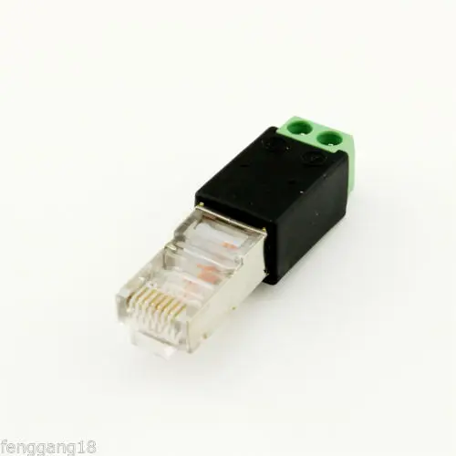 10pcs RJ45 Male to 485 2 Pin (4 5P) Screw Terminal Adapter Connector Splitter CCTV DVR
10pcs RJ45 Male to 485 2 Pin (4 5P) Screw Terminal Adapter Connector Splitter CCTV DVR