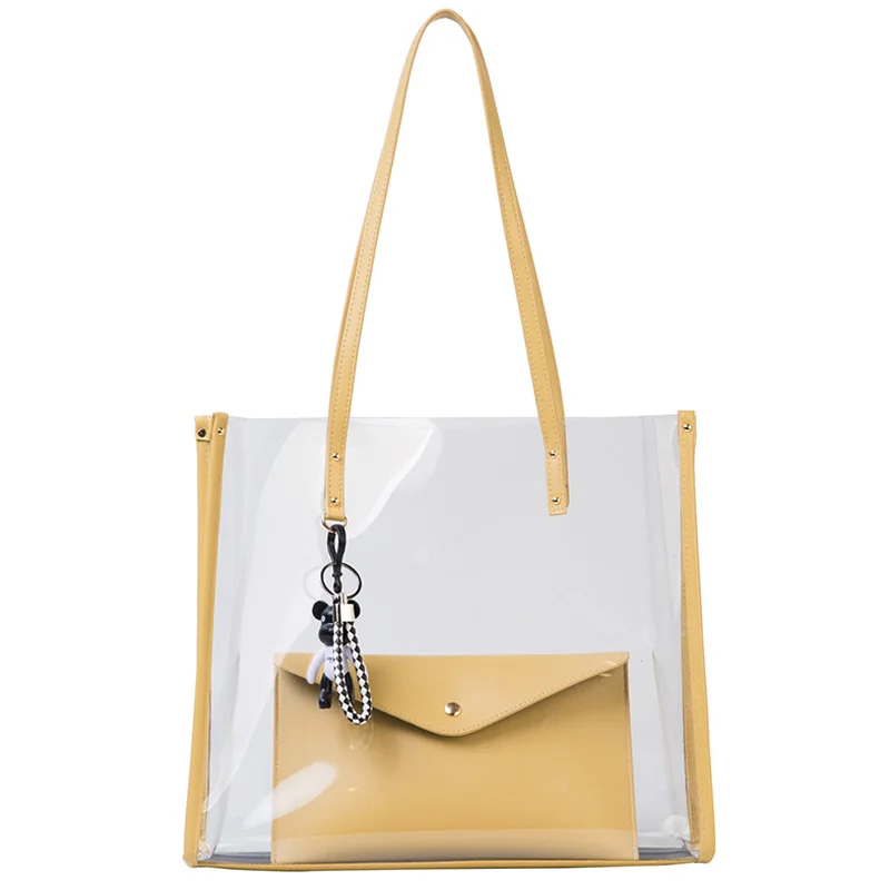 Summer Transparent Large Bag Female 2020 Popular New Fashion Korean Style All-match Large Capacity Fashion Shoulder Bag Gel Bag
Summer Transparent Large Bag Female 2020 Popular New Fashion Korean Style All-match Large Capacity Fashion Shoulder Bag Gel Bag